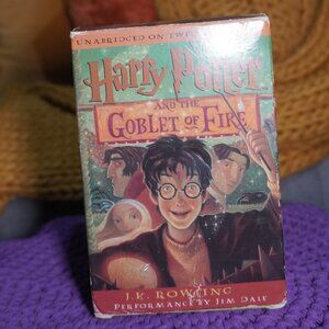 Harry Potter And The Goblet Of Fire J.K. Rowling Cassette Audiobook Double Sided